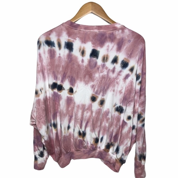 Young Fabulous & Broke Juliette Tie Dye Sweatshirt Pink Size Small Pullover - Picture 4 of 8